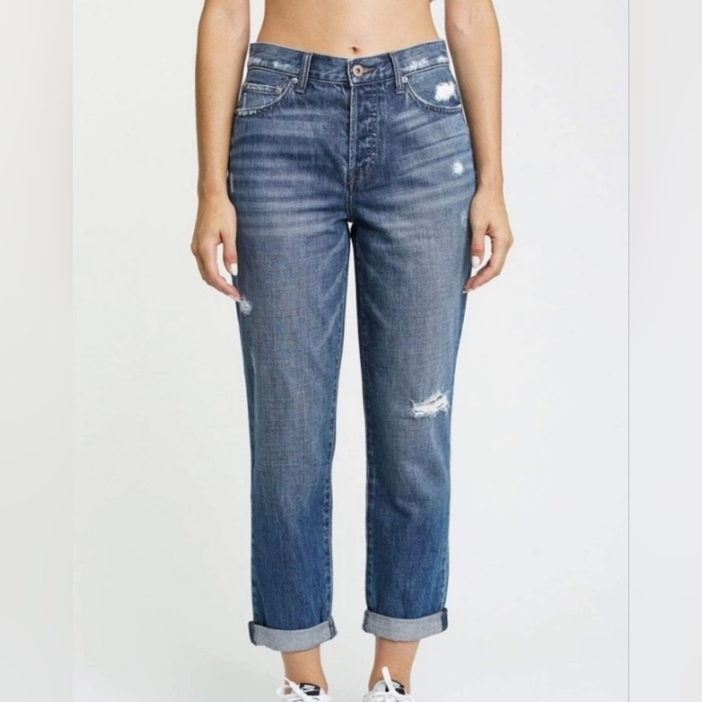 ⛱️Pistola Presley High Rise Distressed Jeans in Medium Wash
